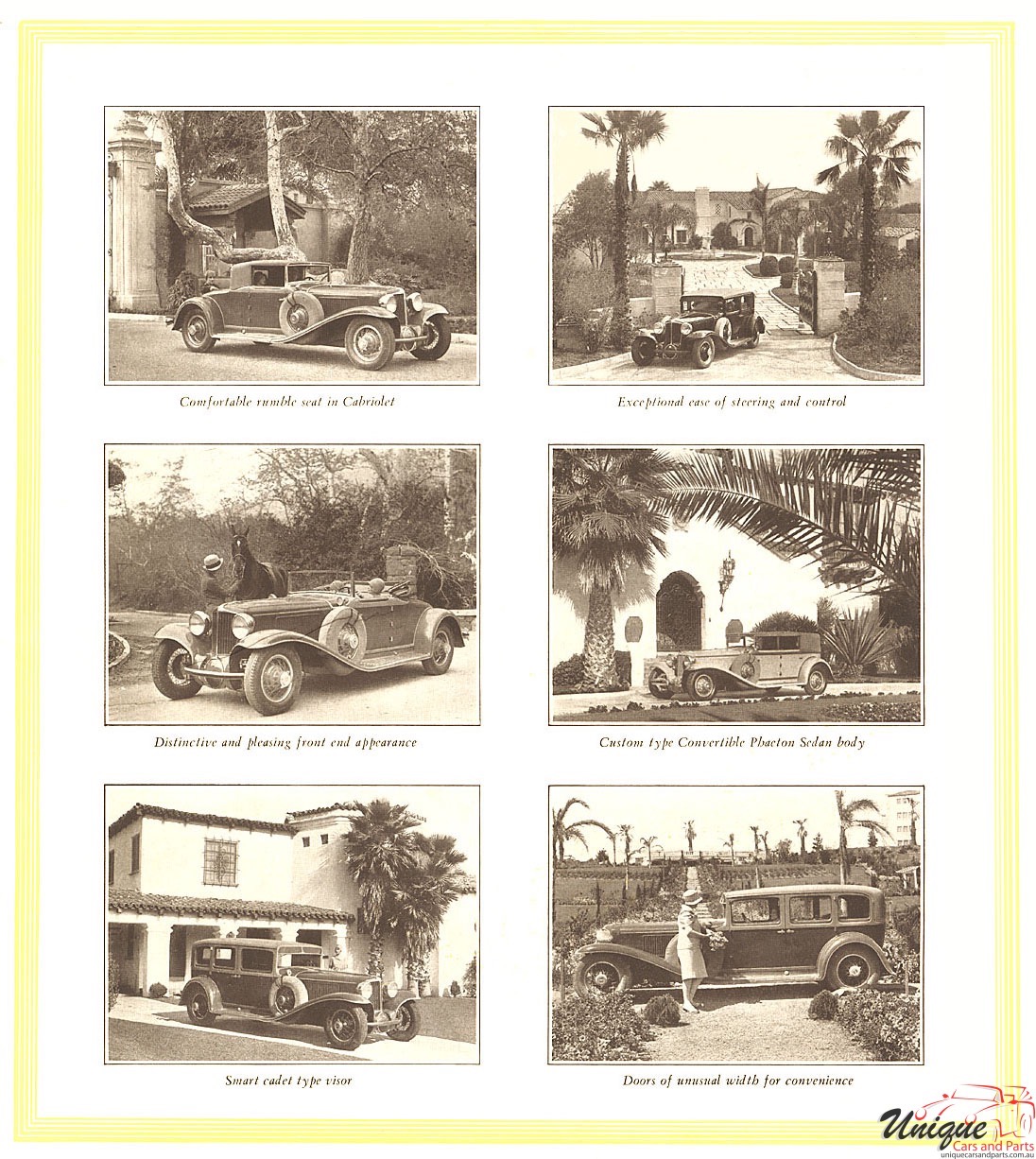 1929 Cord Catalogue Page 2